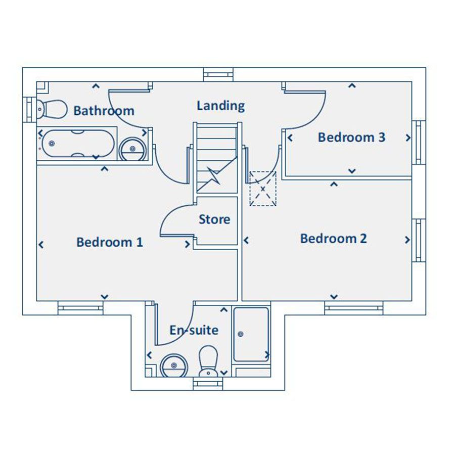 New home, 3 bed property for sale in "The Windsor" at Eakring Road, Bilsthorpe, Newark NG22 Zoopla