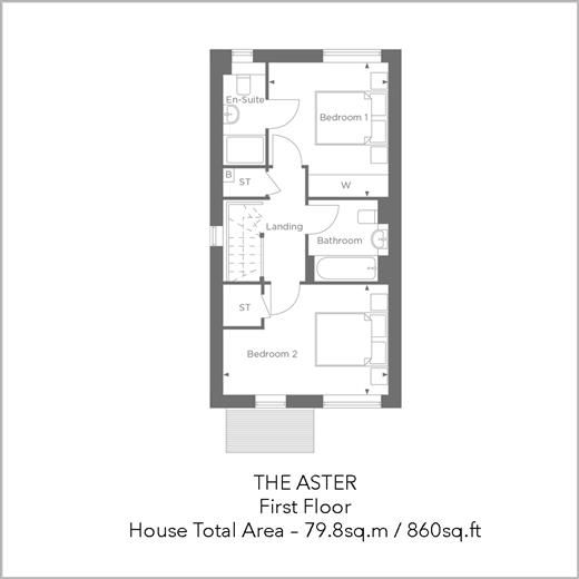 New home, 2 bed semidetached house for sale in Grasmere Gardens