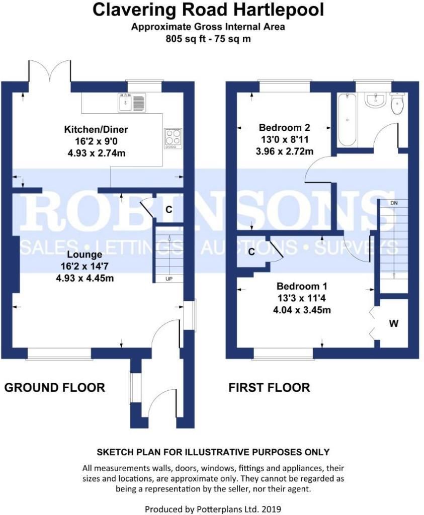 2 bed end terrace house for sale in Clavering Road, Hartlepool TS27