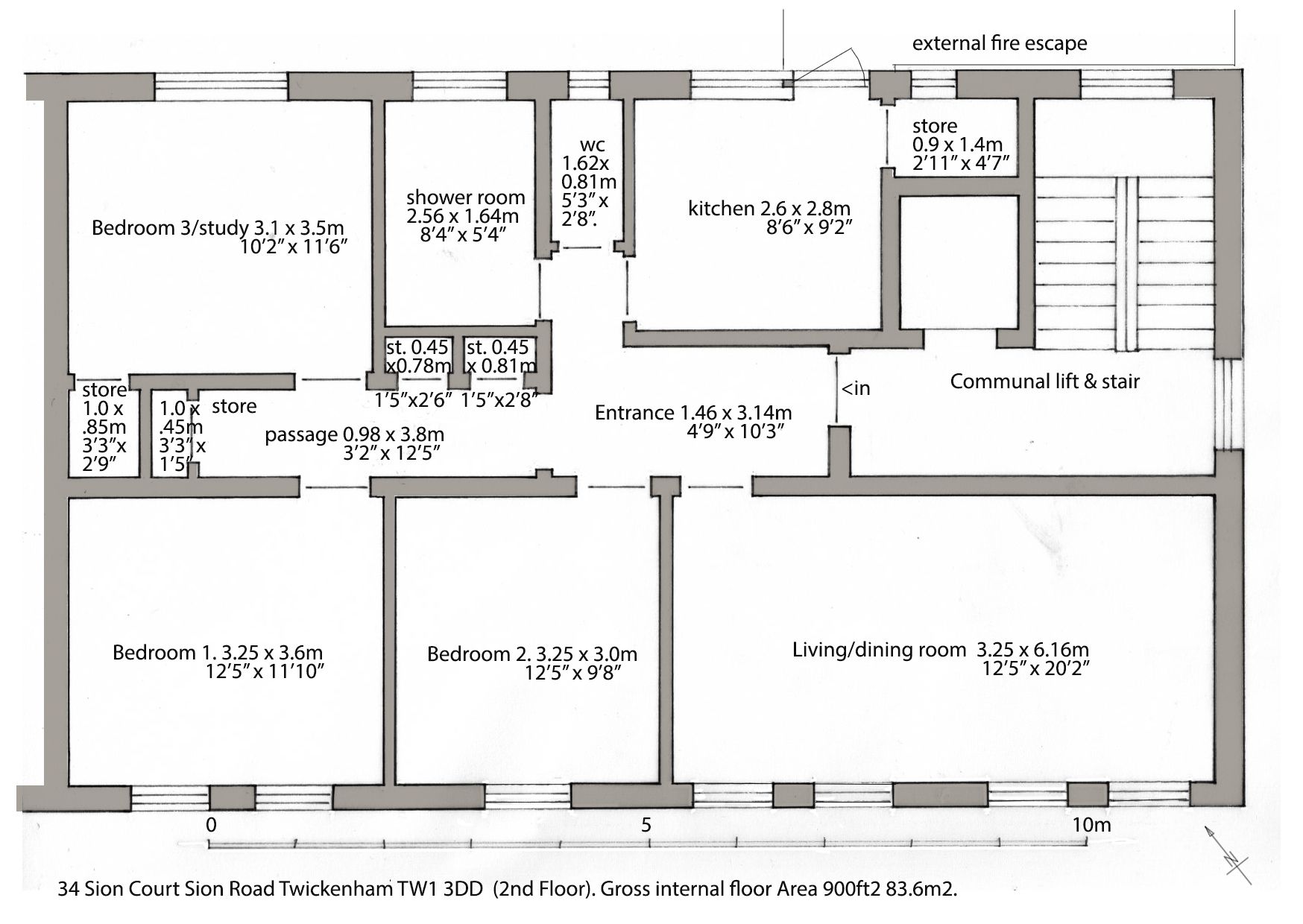 3 bed flat for sale in Sion Road, Twickenham TW1 Zoopla