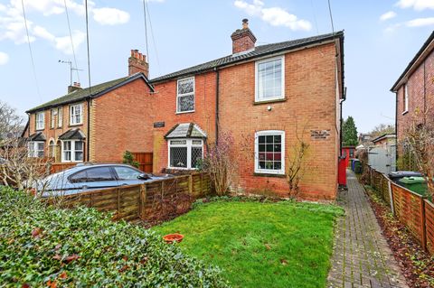 2 bed semi-detached house for sale in The Green, Frogmore, Camberley ...