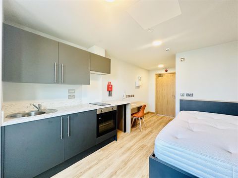 Fourth Floor Studio, Felix Apartments, Nottingham NG1, Studio to rent