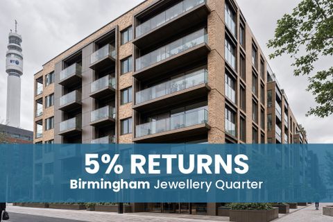 New Build Birmingham Apartment - 6% Rental Yields, Birmingham B1, New home