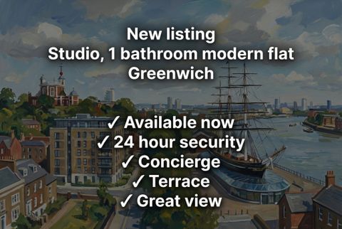 Mabyn Lane, London SE10, Studio to rent