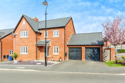 4 bed detached house for sale in Sorrel Crescent, Wootton, Northampton ...