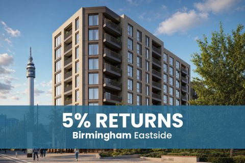 Buy To Let Birmingham Flat - 6% Rental Yields, Birmingham B4, New home