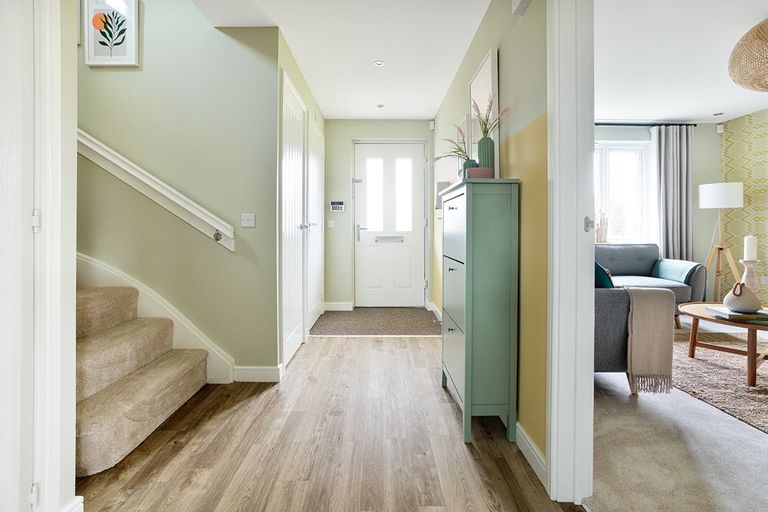 Property 3 of 11. Bright Hallway With Under Stair Storage