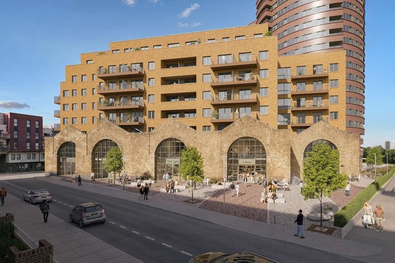 Property 1 of 13. The Tram Shed Arches Restoration Sits Central To Rivermark's Bustling Plaza