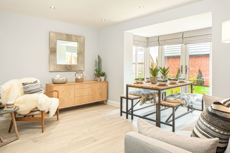 Property 3 of 9. Kitchen With Dining Area In The Greenwood 3 Bedroom Home