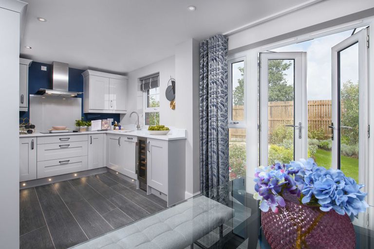 Property 1 of 10. Ripon Show Home Kitchen With French Doors