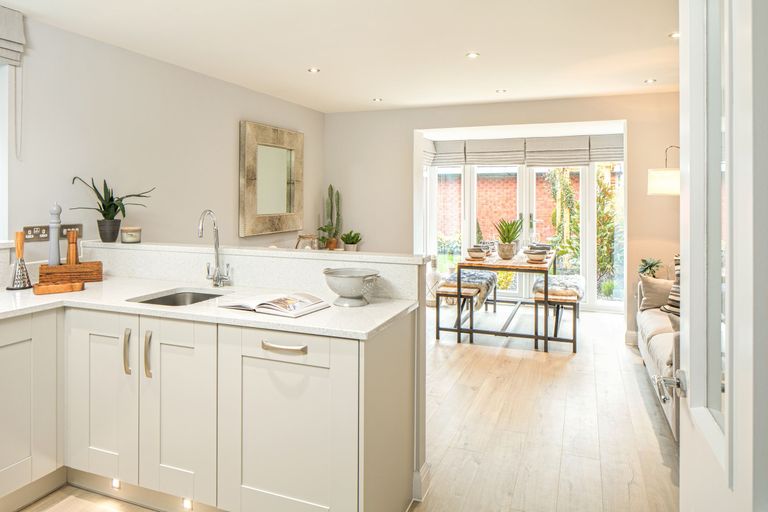 Property 3 of 8. Kitchen With Dining Area In The Greenwood 3 Bedroom Home