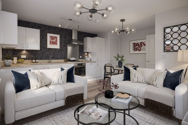 Property 2 of 4. Internal Shot Of The Kitchen/Living/Diner In The Hambrook