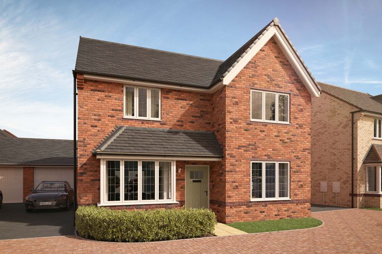 Property 1 of 11. Exterior Harwood Four Bedroom New Build