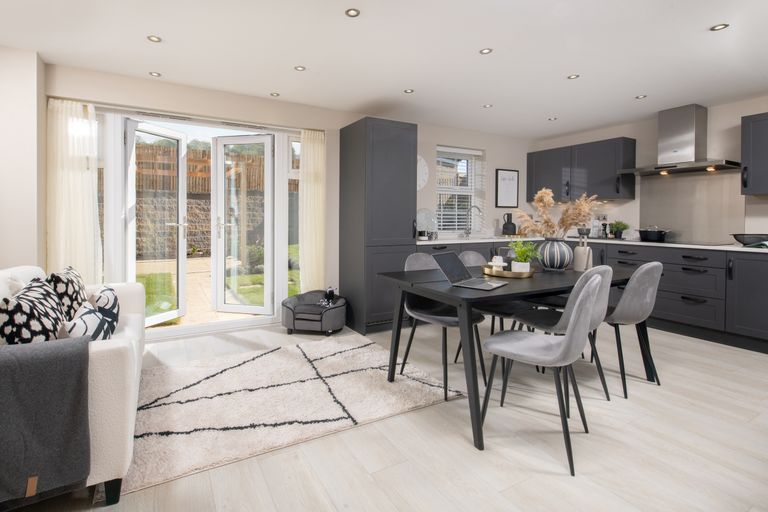 Property 2 of 10. Inside View 4 Bedroom Chelworth Kitchen With French Doors