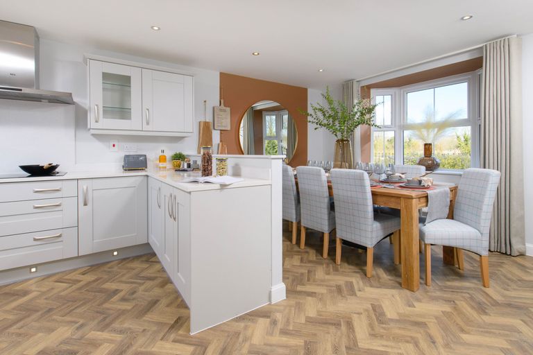Property 3 of 10. Open-Plan Kitchen &amp; Bay-Fronted Dining Area In Avondale Style Home