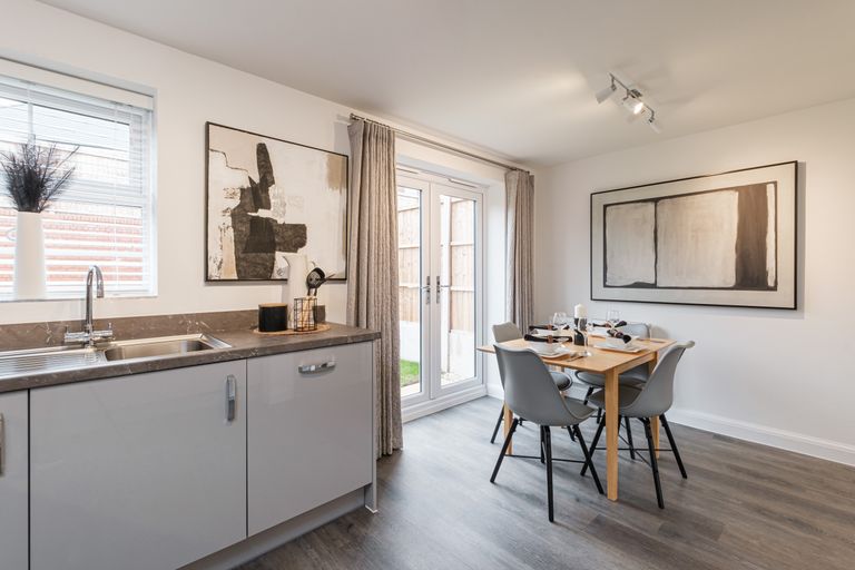 Property 2 of 8. Plot 94 Archford Olive Park Dining Area With French Doors