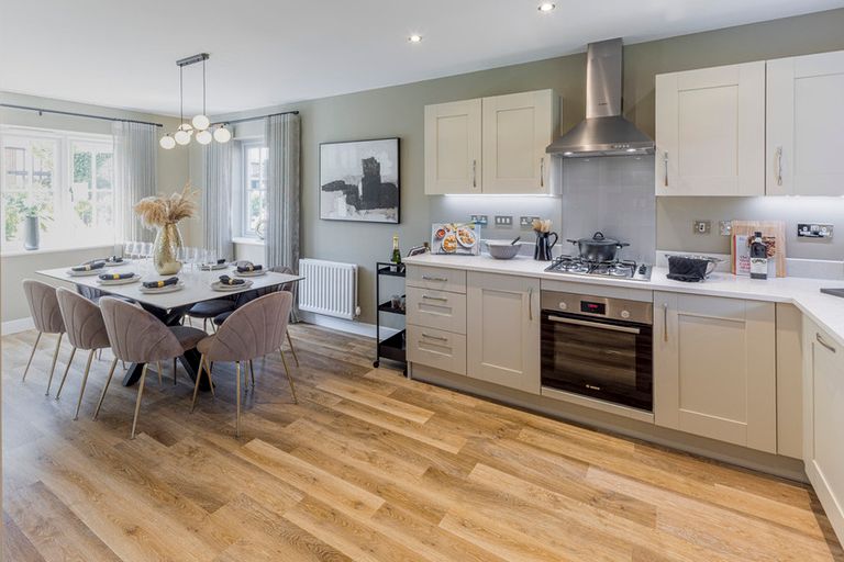 Property 3 of 11. CH - Oaklands - Parwood (Leverton) Kitchen Dining_860x573