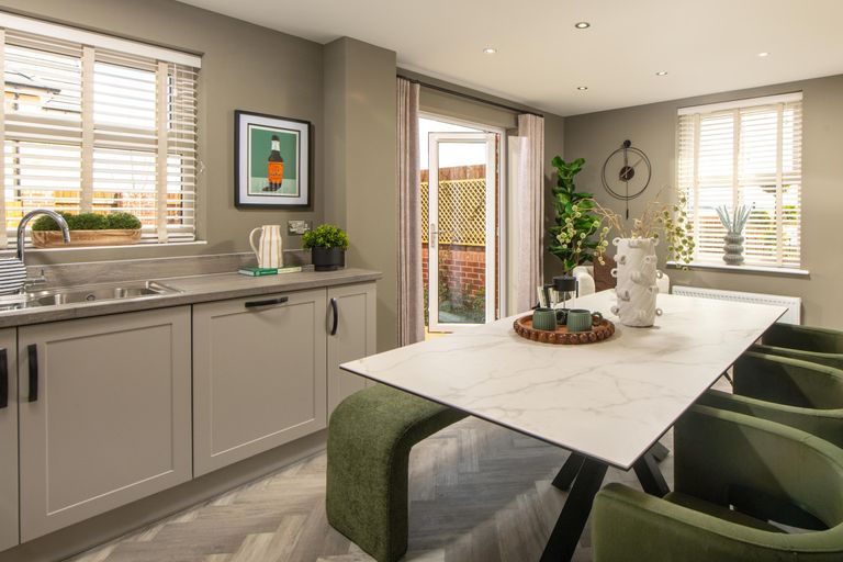 Property 3 of 8. Kensington Gate Hadley Show Home Kitchen-Diner