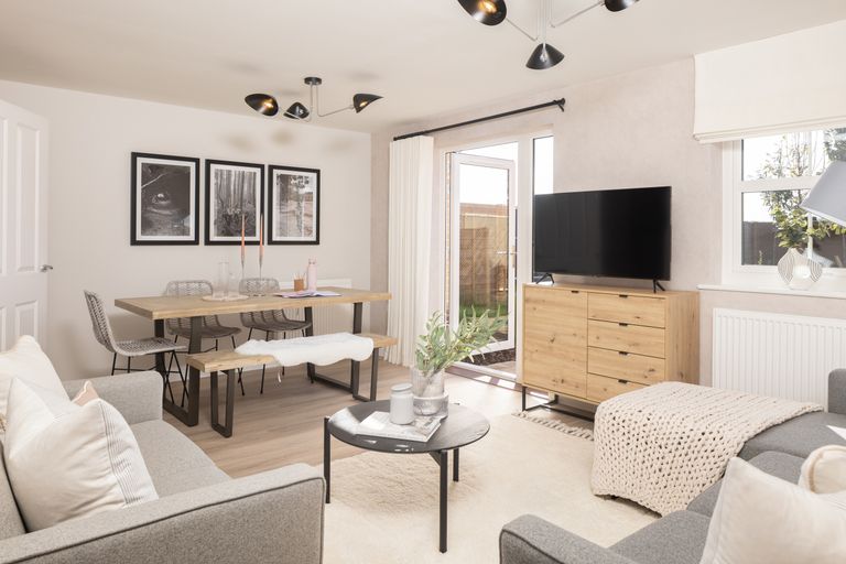 Property 1 of 6. Lounge And Dining Room In 3 Bed Portmore Show Home