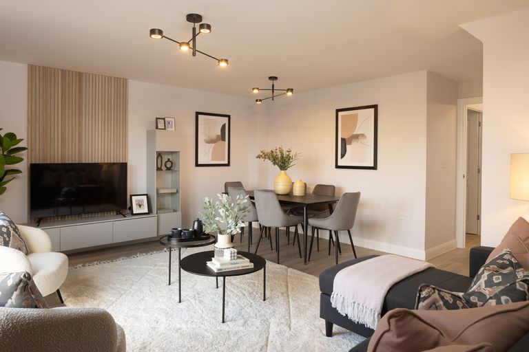 Property 3 of 9. Internal Shot Of The Living And Dining Area In The Alder