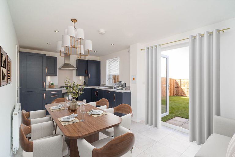 Property 3 of 10. Kitchen/Dining Area In 3 Bedroom Meldrum House Type