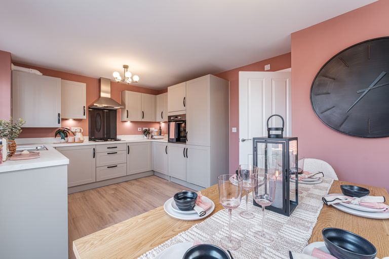 Property 3 of 9. Interior View Of The Kitchen &amp; Dining In Our 3 Bed Ennerdale Home