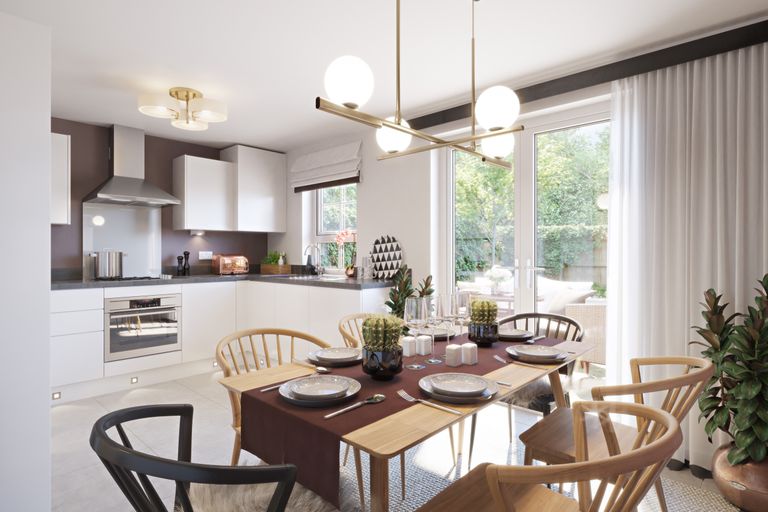 Property 3 of 8. Interior View 3 Bed Ellerton Kitchen/Dining