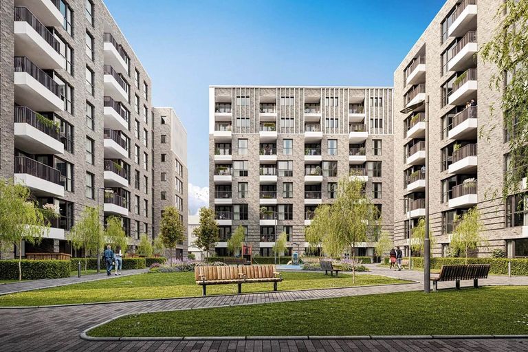 Property 2 of 10. Valence View Communal Courtyard (CGI Street Scene)