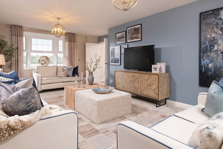 Property 3 of 9. Internal View Of A Spacious Lounge With French Doors