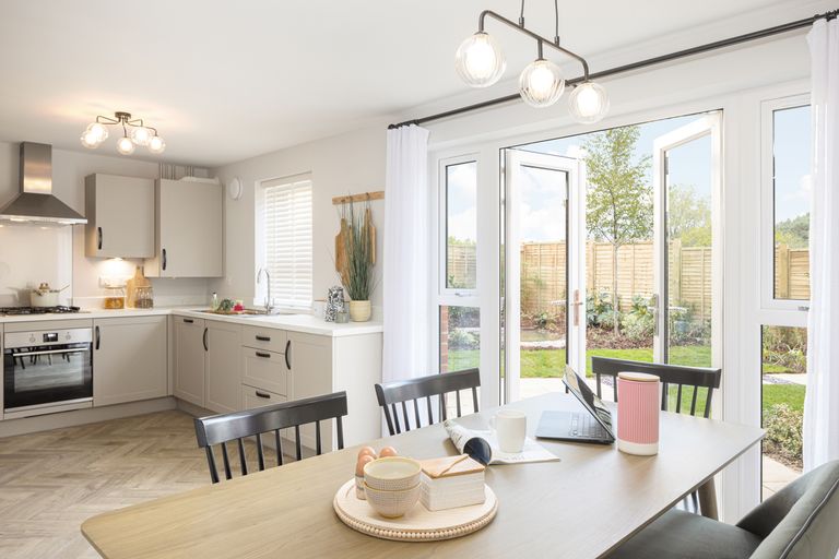 Property 1 of 8. Kitchen And Dining Room In The 4 Bedroom Kingsley