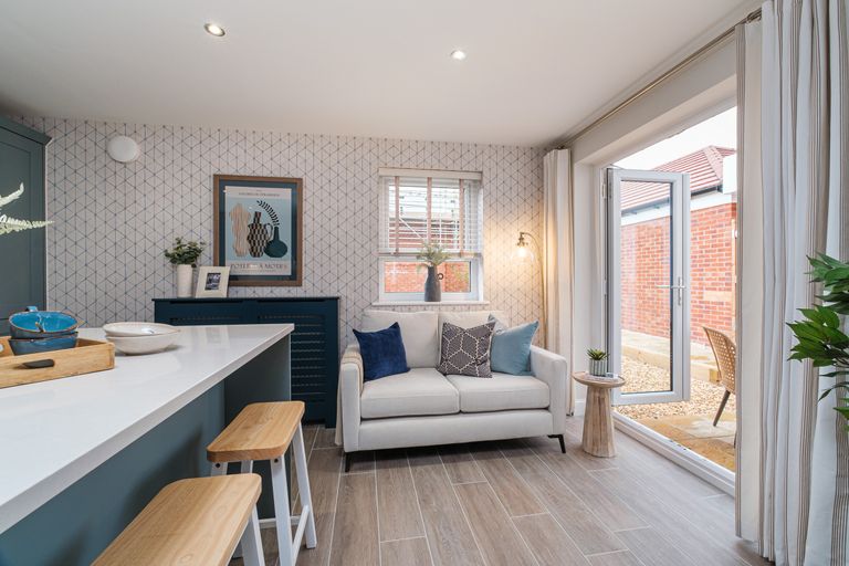 Property 3 of 9. Interior View Of The Kitchen &amp; Family Space In Our 4 Bed Alderney