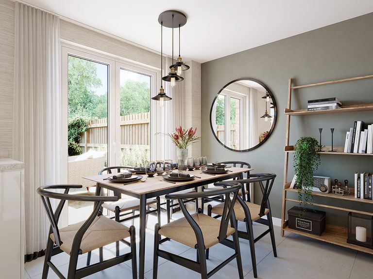 Property 2 of 9. Internal Image Of The Dining Room In The Curdridge CGI