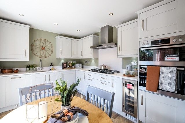 Property 2 of 9. Grey Ashington Corner Kitchen With Table