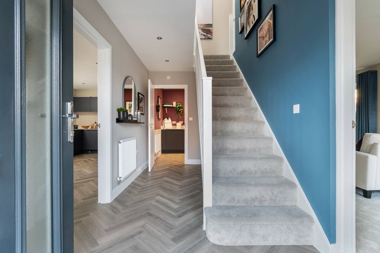 Property 2 of 14. A Bright, Balanced Hallway That Feels Calm From The Moment You Step Inside