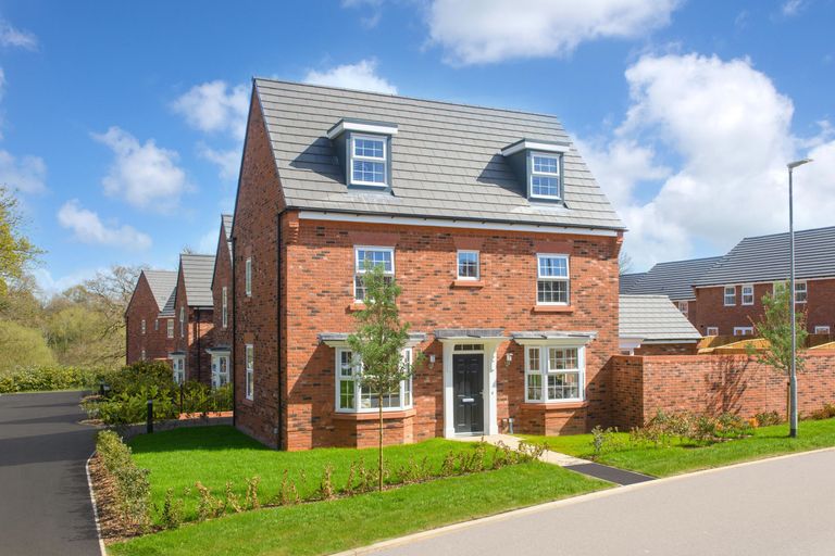 Property 1 of 9. External Image Of Hertford 4 Bed Detached 3 Storey Home With Bay-Windows