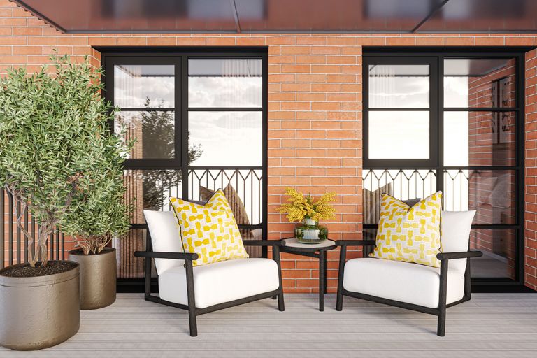Property 3 of 6. Balcony Angle - Brookside Apartments (2-Bed)