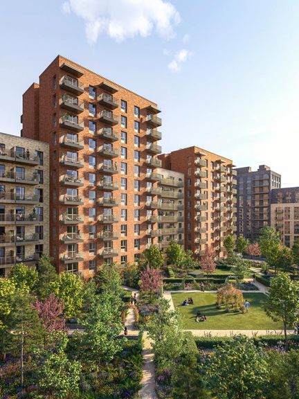 Property 1 of 1. An Exterior CGI Of The Buildings From The Grove Collection At Woodberry Down
