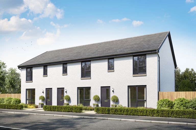 Property 1 of 10. 3 Bedroom Huntly At Cammo Meadows With Render Finish