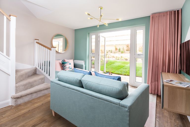 Property 3 of 7. Lounge With French Doors To The Garden In The Denford 2 Bedroom Home