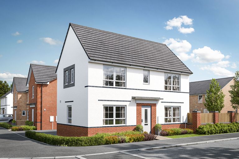 Property 1 of 9. Exterior View Of Our 3 Bed Ennerdale Home In Render Finish