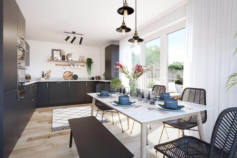 Property 3 of 10. A Bright Open Kitchen Dining Room Gives You Space To Entertain