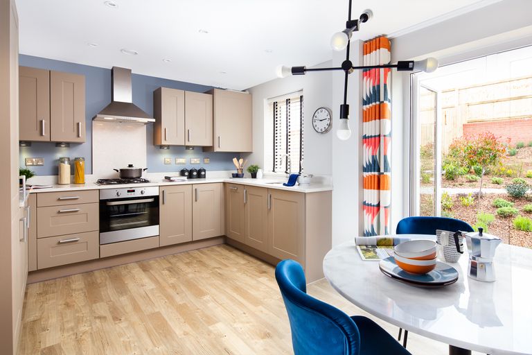 Property 1 of 7. Open Plan Kitchen With French Doors In The Maidstone 3 Bedroom Home