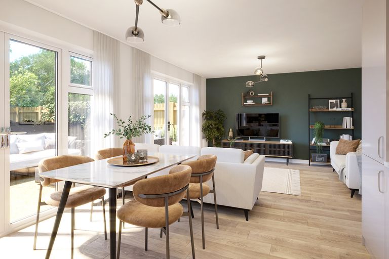 Property 3 of 7. Living And Dining Room In A 2 Bedroom Belton