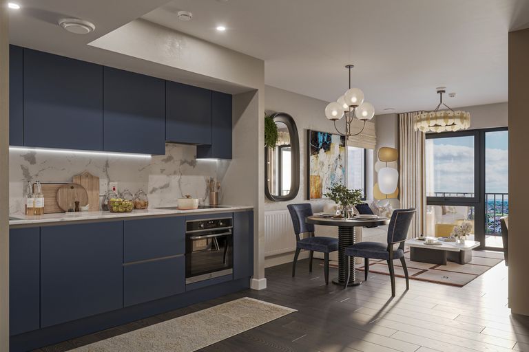 Property 2 of 6. Living Dining Area CGI - Bradbury Apartments