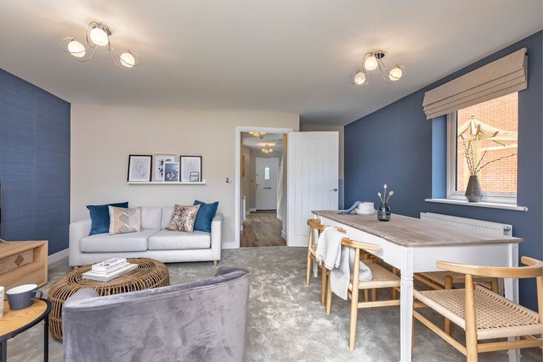 Property 3 of 11. Open Plan Lounge With Plenty Of Space For Two Sofas