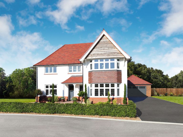Property 1 of 10. External CGI With White Render Of The Balmoral, A 4 Bedroom House