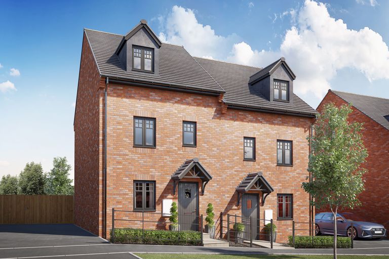 Property 1 of 10. Exterior CGI View Of Our 3 Bed Woodcote Home