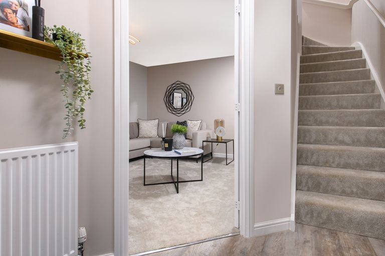 Property 2 of 11. The Hallway With The View Into The Living Area