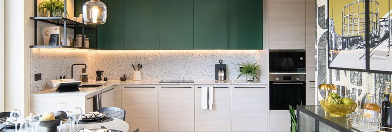 Property 2 of 5. Modern Designed Kitchen With Dining Table.