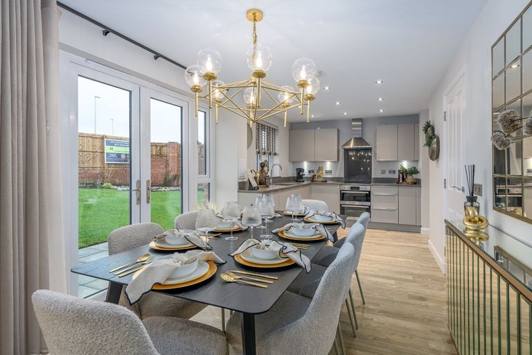 Property 2 of 10. Kitchen/Dining Room In 4 Bedroom Balloch House Type